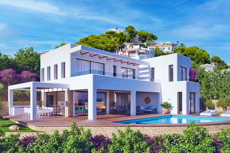 Sinis kleuring globaal 10 x Ibiza-stijl villa te koop aan de Costa Blanca